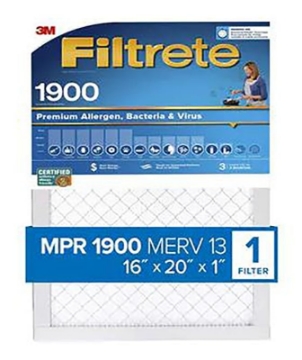 Picture of Filtrete UA00-4 Filtrete UA00-4 16x20 x 1 in. Premium Allergen Pleated Furnace Air Filter, MPR 1900, 3 Months - Quantity 4 (PK-4-EA)