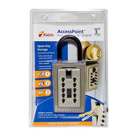 Picture of Kidde 001000 GE 5.3 in. H x 2.5 in. W Plastic 4-Digit Combination Key Safe 1 pk (EA)