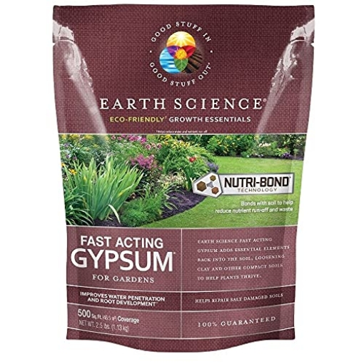 Picture of SKYLINK TECHNOLOGIES 12132-6 Earth Science Fast Acting Gypsum - Soil Conditioner Adds Calcium, Repairs Salt Damage & Root Growth with Nutri-Bond Runoff Reduction Technology (2.5 lb) (EA)