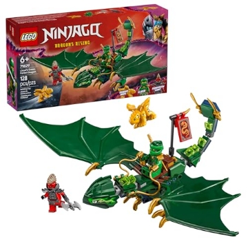 Picture of Lego 71829 LEGO NINJAGO Lloyd's Green Forest Dragon Toy - Pretend Play Building Toy for Boys and Girls, Ages 6+ - Birthday Gift for Kids - Dragon Figurine with 2 Minifigures for Kids - 71829 (EA)