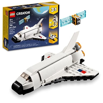 Picture of Lego 31134 LEGO Creator 3 in 1 Space Shuttle Toys - Space Toys Building Set for Boys & Girls, Ages 6+ - Option to Build 2 Spaceships or Astronaut - Educational Gift for Kids Birthday & Holidays - 31134 (EA)