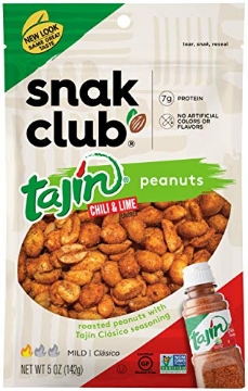 Picture of CENTURY SNACKS LLC 1721640 Snak Club Tajin Chili & Lime Peanuts, Mild, 5oz Bag (PK-6-EA)