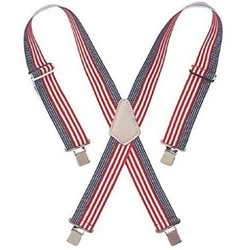 Picture of CLC 110USA-CS CLC 4.25 in. L x 2 in. W Nylon Adjustable Suspenders Blue/Red/White One Size Fits Most 1 pair (PK-6-EA)