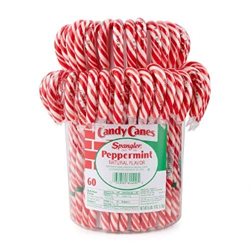 Picture of SPANGLER 60200 SPANGLER King Size Large Candy Canes, Peppermint, 60 Count Jar (CT-60-EA)