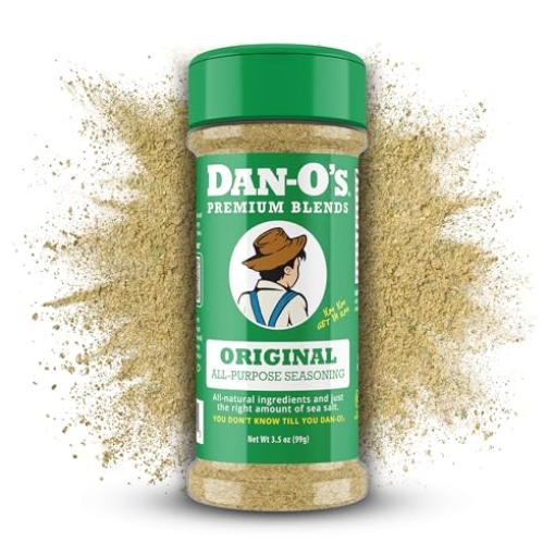 Picture of DANOS SEASONING LLC DO35-1PK Dan-O's Original Seasoning, 3.5 oz Bottle, All Purpose Seasoning for Chicken, Turkey, Beef, Veggies and More, Sugar Free, Zero Calorie, Use this Spice Blend to Craft a Marinade, Dry Rub or Sauce (EA)