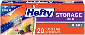 Picture of Hefty R8-1219 Hefty Slider Storage Bags (Quart, 20 Count) (EA)
