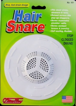 Picture of OMALLEY MANUFACTURING INC 101 O'Malley Manufacturing Inc. Hair Snare Drain Cover Universal - White (6-Pack) (PK-6-EA)
