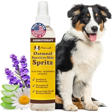 Picture of ELEMENTS BRANDS LLC GR-SZSS-08 Natural Dog Company Sensitive Skin Deodorizing Spray 8 oz – Hypoallergenic Neutral-Scent Dog Spritz with Aloe, Oatmeal & Lavender – Free of Sulfates, Parabens & Artificial Fragrance (EA)