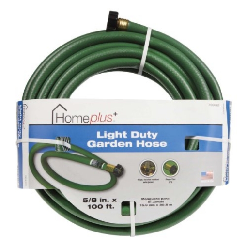Picture of Home Plus+ FR58100ACE HomePlus+ Light Duty Garden Hose 5/8" X 100 ' Green (EA)