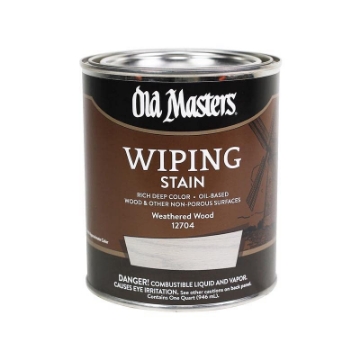 Picture of DIAMOND VOGEL INC 12704 Old Masters Semi-Transparent Weathered Wood Oil-Based Wiping Stain 1 Qt. - Case of: 4 (PK-4-EA)