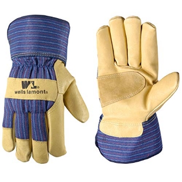 Picture of WELLS LAMONT 5235M-NEW Wells Lamont Men's Heavy Duty Leather Palm Thinsulate Winter Work Gloves with Safety Cuff, Medium 5235M (EA)