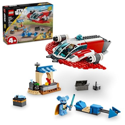 Picture of Lego 75384 LEGO Star Wars: Young Jedi Adventures The Crimson Firehawk, Kids’ Starter Set, Buildable Toy Starship, Speeder Bike Vehicle, 3 Characters, Gift Idea for Boys and Girls Aged 4 and Up, 75384 (EA)