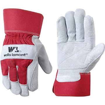 Picture of WELLS LAMONT 4050XL Wells Lamont Leather Work Gloves with Safety Cuff, Double Palm, Split Cowhide, X-Large (4050XL) (EA)