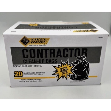 Picture of ACE TRADING - CMA 3 3250A25SG Steel Grip 42 gal Contractor Bags Twist Tie 25 pk - Total Qty: 1 (EA)