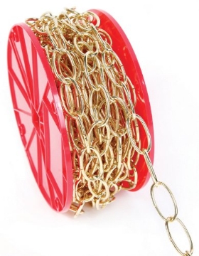 Picture of Koch Industries 791826 Koch 791826 Trade Size #10 by 50-Feet, Decorator Chain, Hanging Lights Chain, Brass Plated, up to 45 lbs. Working Load Limit (EA)