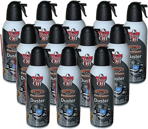 Picture of Unknown 246143-2PKEndust Falcon Dust-Off Compressed Gas Duster for Electronics Devices, 12 oz Cans, Last Extra Long, 2 Packs + 70 Count Wipes (EA)