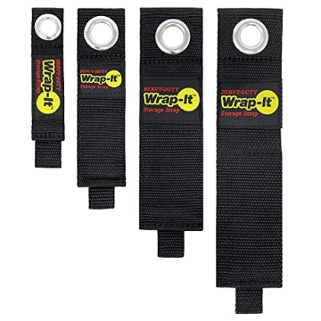 Picture of WRAP-IT 104-1234BX Wrap It Storage Strap, Assortment Size, Black (EA)