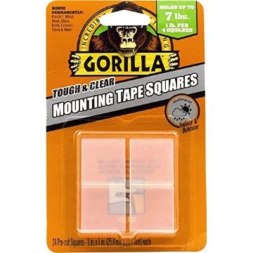 Picture of GORILLA 6067202 Gorilla 1 in. W x 1 in. L Mounting Squares Clear (PACK-6-EA)