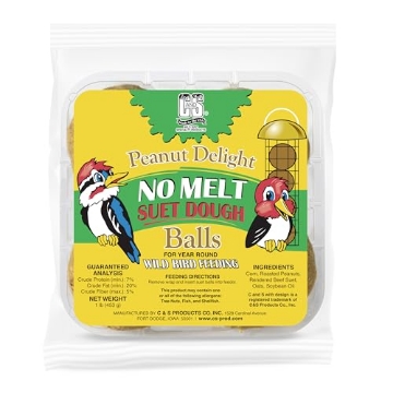 Picture of C AND S PRODUCTS CO INC P 100214231 C&S Peanut Delight No Melt Dough Balls for Wild Birds Including Woodpeckers and Blue Jays, Pack of 4 (EA)