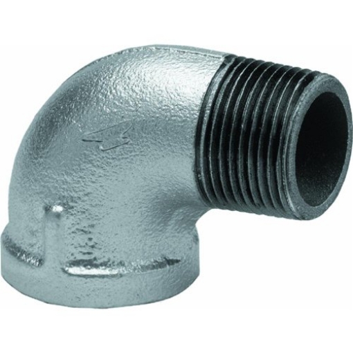 Picture of ANVIL INTERNATIONAL 8700127908 Anvil 8700127908, Malleable Iron Pipe Fitting, 90 Degree Street Elbow, 1-1/4" NPT Male x NPT Female, Galvanized Finish (EA)