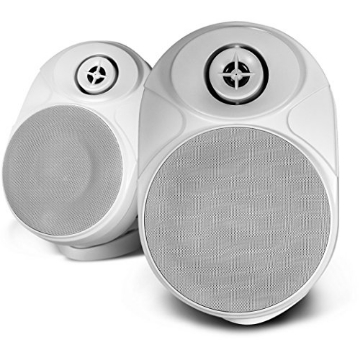 Picture of NXG Technology NXWRW5W NXG Technology 5 in. Weather Resistant Wireless Indoor/Outdoor Powered Speakers - White NX-WRW-5W (EA)