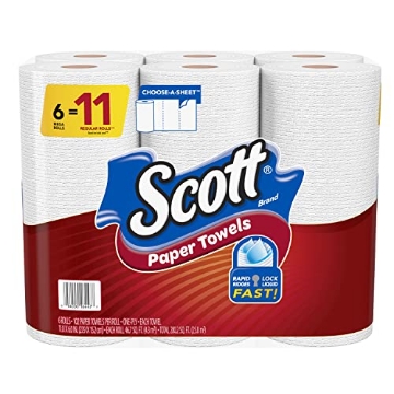 Picture of Scotts 16447 Scott Paper Towels, Choose-A-Sheet - 6 Mega Rolls = 11 Regular Rolls (102 Sheets Per Roll) (CT-4-EA)