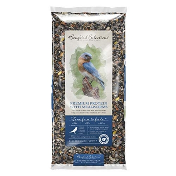 Picture of SONGBIRD SELECTIONS 13633 Global Harvest Foods+Songbird+Selections+Chickadee+and+Nuthatch+Wild+Bird+Food+Mealworm+10+lb.+-+Case+of%3a+1%3b (EA)
