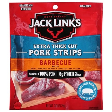 Picture of JCK 10000037757 Jack Link's Jerky Barbecue Pork Strip 2.6 oz Packet (PK-12-EA)