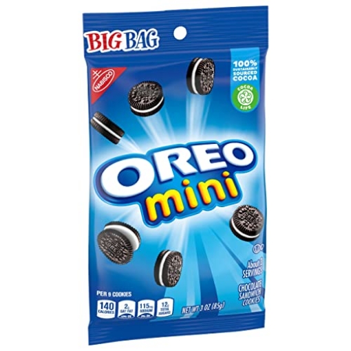 Picture of MDZ 111077 OREO Minis Chocolate Sandwich Cookies, 3 oz (PK-12-EA)