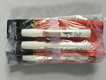 Picture of Sharpie 85118PP Sharpie 85118-PP Bold White Permanent Marker, 6 Pack, Dries in Minutes (PK-6-EA)