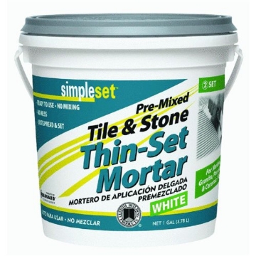 Picture of CUSTOM BUILDING PRODUCTS (FRT) STTSW1-2 Custom STTSW1 1-Gallon SimpleSet Premium Thin-Set Mortar, White (EA)