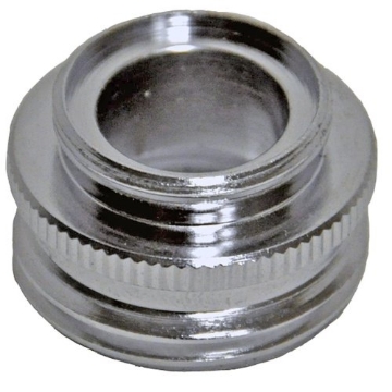 Picture of DANCO INC 9D00010522 Danco 10522 13/16′-27M x 3/4′-GHM or 13/16’-27F Garden Hose Adapter, Chrome, Male/Female Faucet to Female/Male Faucet or Female Garden Hose to Female Faucet Aerator Adapter (EA)
