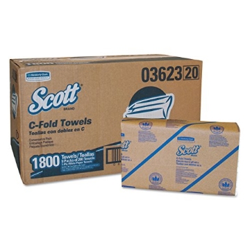 Picture of Scotts 3623 Scott 03623 C-Fold Paper Towels, Convenience Pack, 10 1/8 x 13 3/20, White, 200 per Pack (Case of 9) (CT-9-PK)