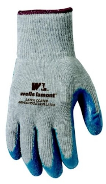 Picture of WELLS LAMONT 524M Wells Lamont 133M Knit Wrist, Textured Grip, Latex Coated Work Glove, Medium, 1-Pair (EA)