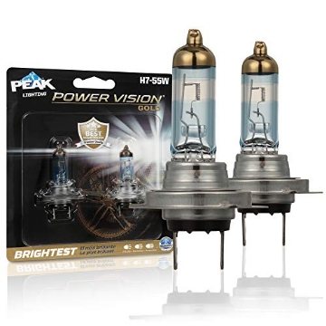 Picture of Peak Accessories H7-55WPVG-2BPP PEAK Power Vision Gold Automotive High Performance H7 55W Headlights (2 Pack) (EA)