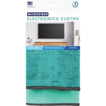 Picture of SCHROEDER & TREMAYNE 239800 S&T INC. Schroeder & Tremayne Microfiber Cleaning Cloth 12 in. W X 16 in. L 2 pk (PK-4-EA)