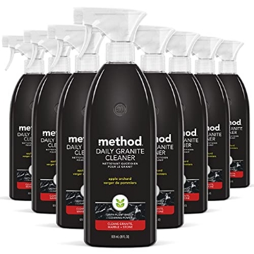 Picture of Method Products, Inc 817939000656 Method Daily Granite Cleaner Spray, Apple Orchard, Cleaning Agent for Granite, Marble, and Other Sealed Stone, 28 fl oz Spray Bottles (Pack of 8) (CT-8-EA)