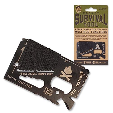 Picture of TRIXIE & MILO TOOL-SURVL Trixie & Milo Pocket Survival Tool - Camping Accessories, Survival Tool, Wallet Tool, Credit Card Tool, Pocket Tool Set, Unique Gifts for Men, Pocket Tool, Credit Card Multitool, Survival Gear (EA)