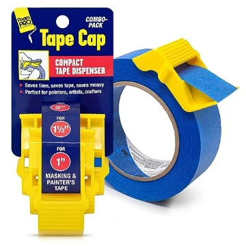 Picture of FOAMPRO  MANUFACTURING INC 149 Foampro 149 Tape Cap Compact Tape Dispenser, 3-Pack for 1”, 1 1/2” and 2” Masking and Painter’s Tape | DIY Painting Accessories | Tape Corners, Create Labels, Arts & Crafts Projects & More! (PK-16-EA)