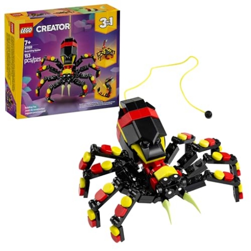 Picture of TOYHOUSE LLC 31159 LEGO Creator 3 in 1 Wild Animals Surprising Spider Toy - Building Toy with 3 Build Options, Spider, Scorpion, or Snake - Animal Figures for Kids, Boys & Girls, Ages 7+ - Gift Idea for Birthday - 31159 (EA)