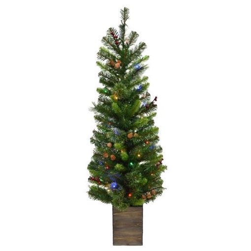Picture of Celebrations TMPPT4BOWWA Celebrations 4 ft. Slim LED 50 ct Mixed Pine Color Changing Entrance Tree (EA)