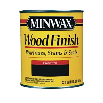 Picture of Minwax 70013444 Minwax Wood Finish Semi-Transparent Ebony Oil-Based Oil Stain 1 qt. (PK-4-EA)