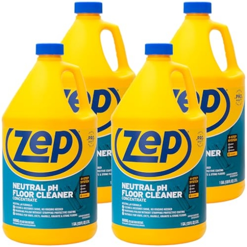 Picture of Amrep, Inc ZPEZUNEUT128 Neutral Floor Cleaner, Fresh Scent, 1 Gallon | Zep (CT-4-EA)