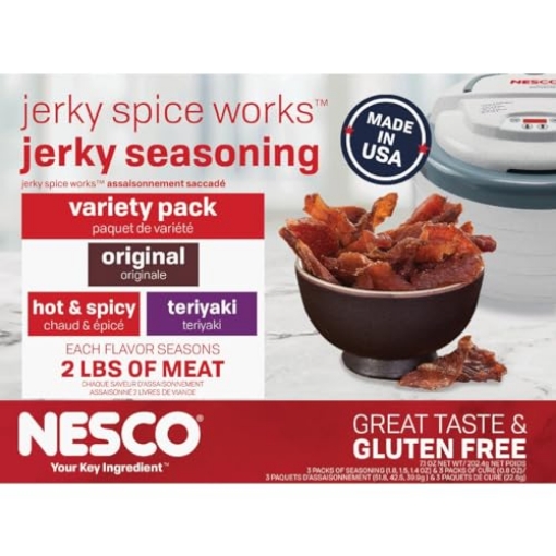 Picture of Nesco BJV-6 NESCO BJV-6, Jerky Spice Works, 3 Flavors Variety Pack, Packaging May Vary, 6 Piece Assortment (EA)