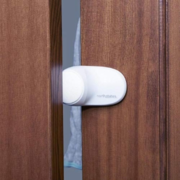 Picture of NORTH STATES 6146 Toddleroo by North States - Rotating Door Stopper for Baby Proofing: Child Proof Door Stopper - Pack of 1 - White (EA)