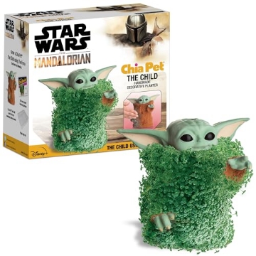 Picture of CHIA PET CP974A16 Chia Pet Star Wars the Child Using the Force with Seed Pack, Decorative Pottery Planter, Easy to Do and Fun to Grow, Novelty Gift, Perfect for Any Occasion (EA)