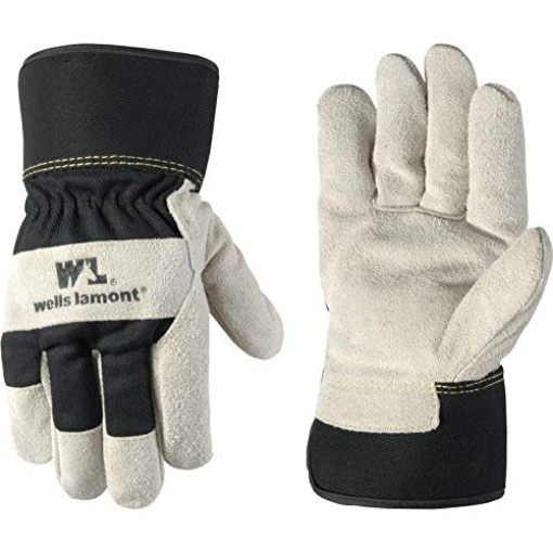 Picture of WELLS LAMONT 5130M-NEW Wells Lamont Men's Heavy Duty Leather Palm Winter Work Gloves with Safety Cuff | Medium (5130M) (EA)
