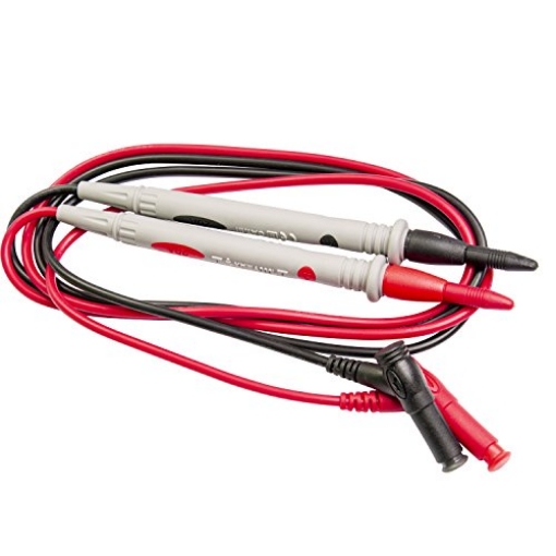 Picture of Sperry Top-Sider RTL-600 Sperry Instruments RTL-600 Heavy Duty Comfort Test Leads, 1 Positive / 1 Negative Lead, Universal / Replacement Fit, 2 Pk., Black, Grey & Red (EA)