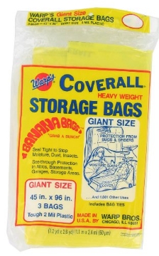 Picture of Warps CB-45 Warp Brothers CB-45 Banana Bags 3-Count Storage Bags, 45-Inch by 96-Inch (EA)