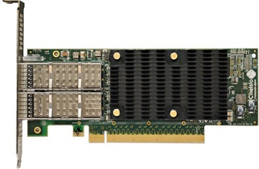 Picture of CHELSIO COMMUNICATIONS INC. T62100-LP-CR Chelsio Communications T62100-LP-CR 2-Port 40/50/100GbE Low Profile Uwire Adapter with PCI-E X16 Gen 3, 32K Conn Qsfp28 Connector (EA)